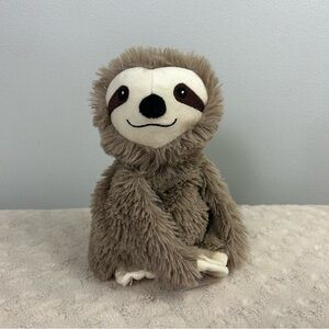 Warmies Sloth Plush Stuffed Animal Toy Tan Brown Cream Small 7" Lavender